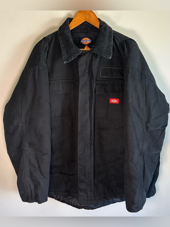 Dickies Other - Vintage Dickies Detroit Style Quilt Insulated Duck Canvas Work Jacket XL Black